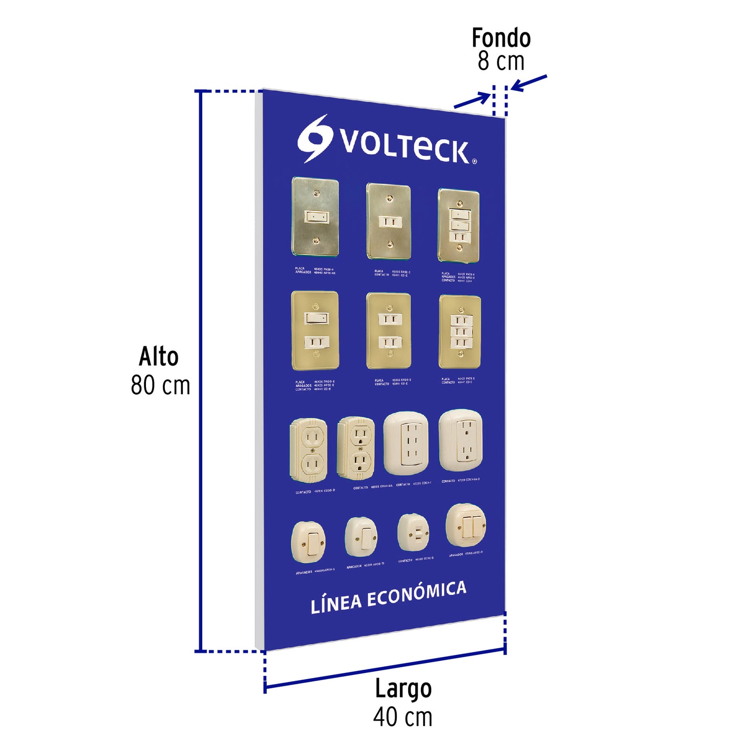 Exhibidor línea económica, Volteck | EX-LE-VK | 51584