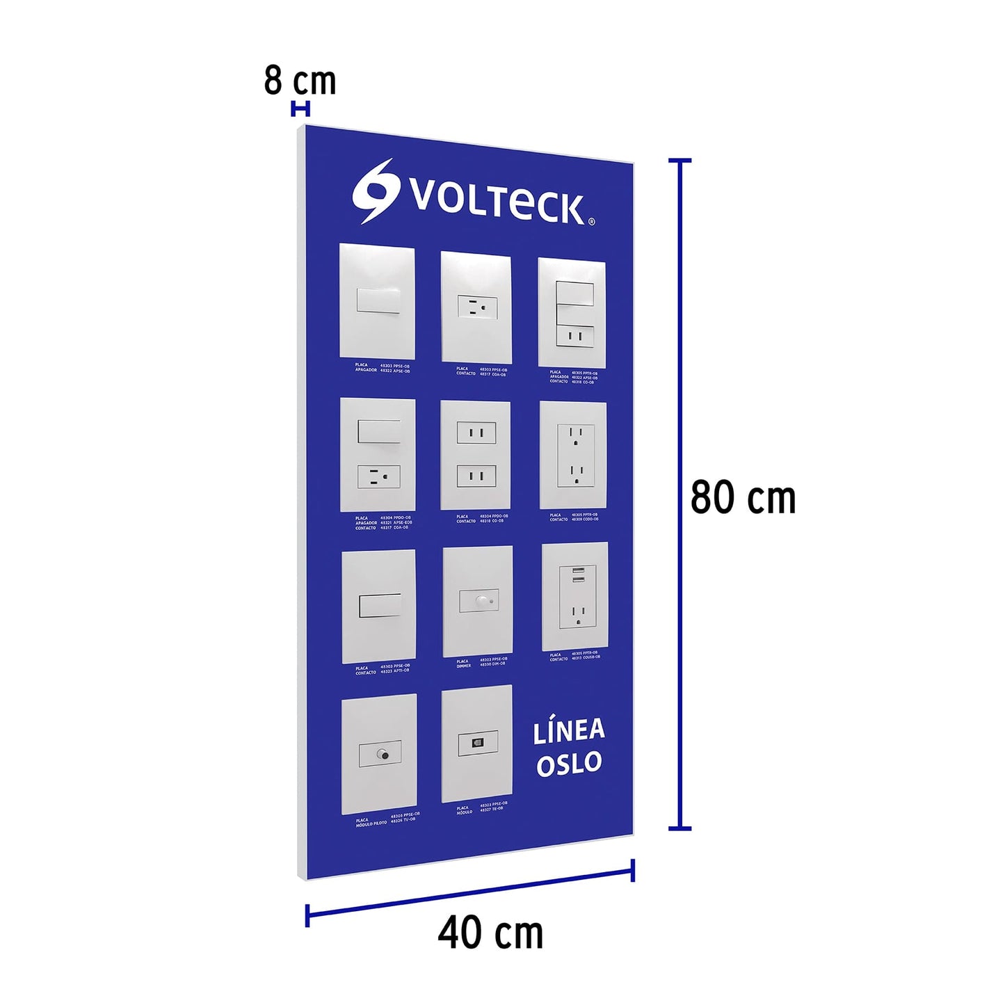 Exhibidor de línea Oslo, Volteck | EX-LO-VK | 51588