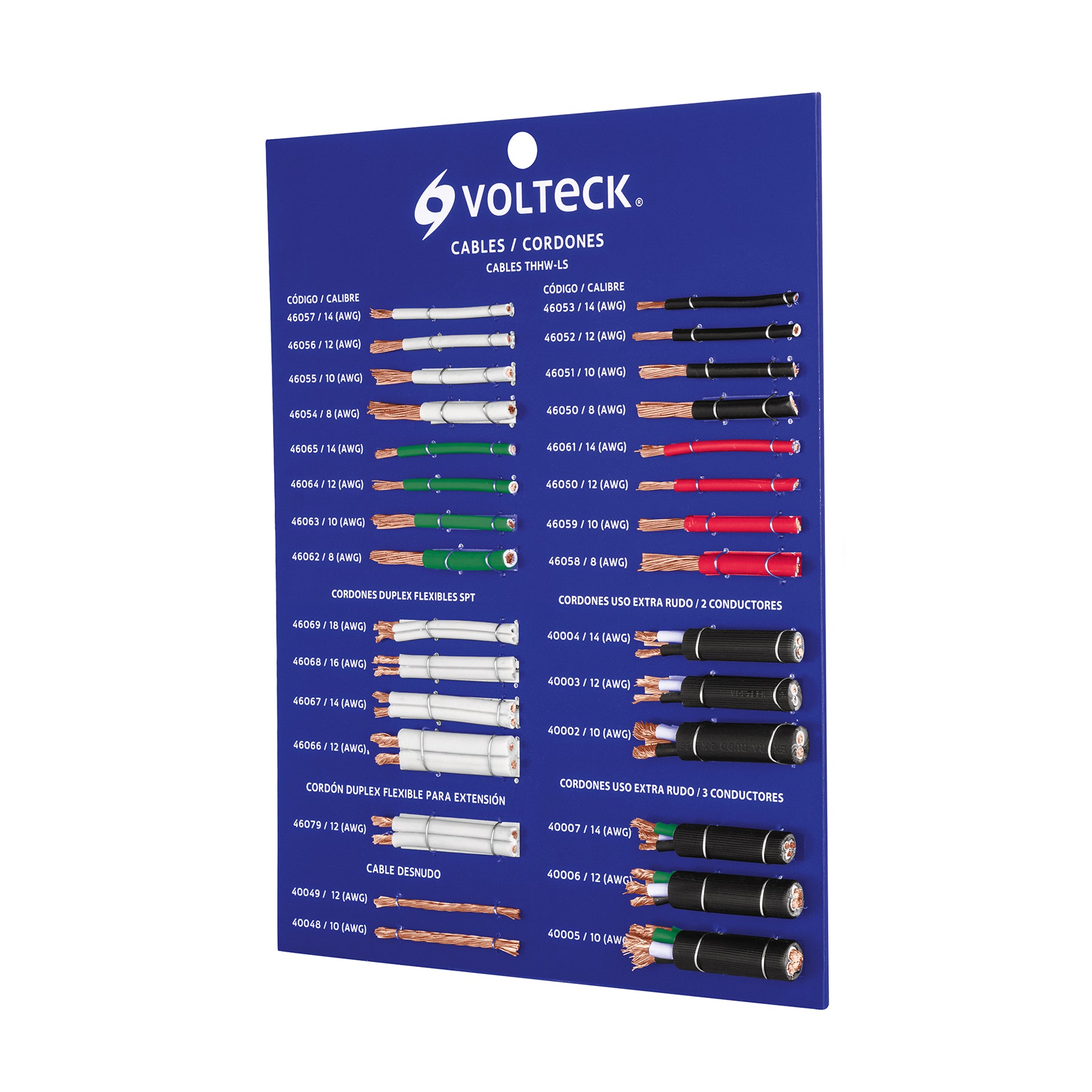 Exhibidor Volteck de cables y cordones | EXVK-CAB | 55886
