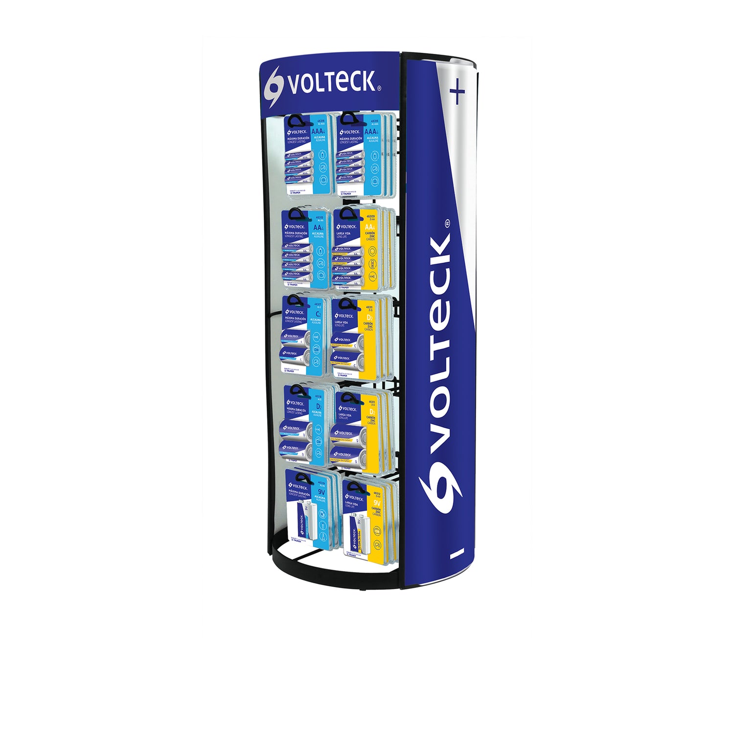 Exhibidor despachador de pilas Volteck 1 | EX-DES-PIL1 | 55887