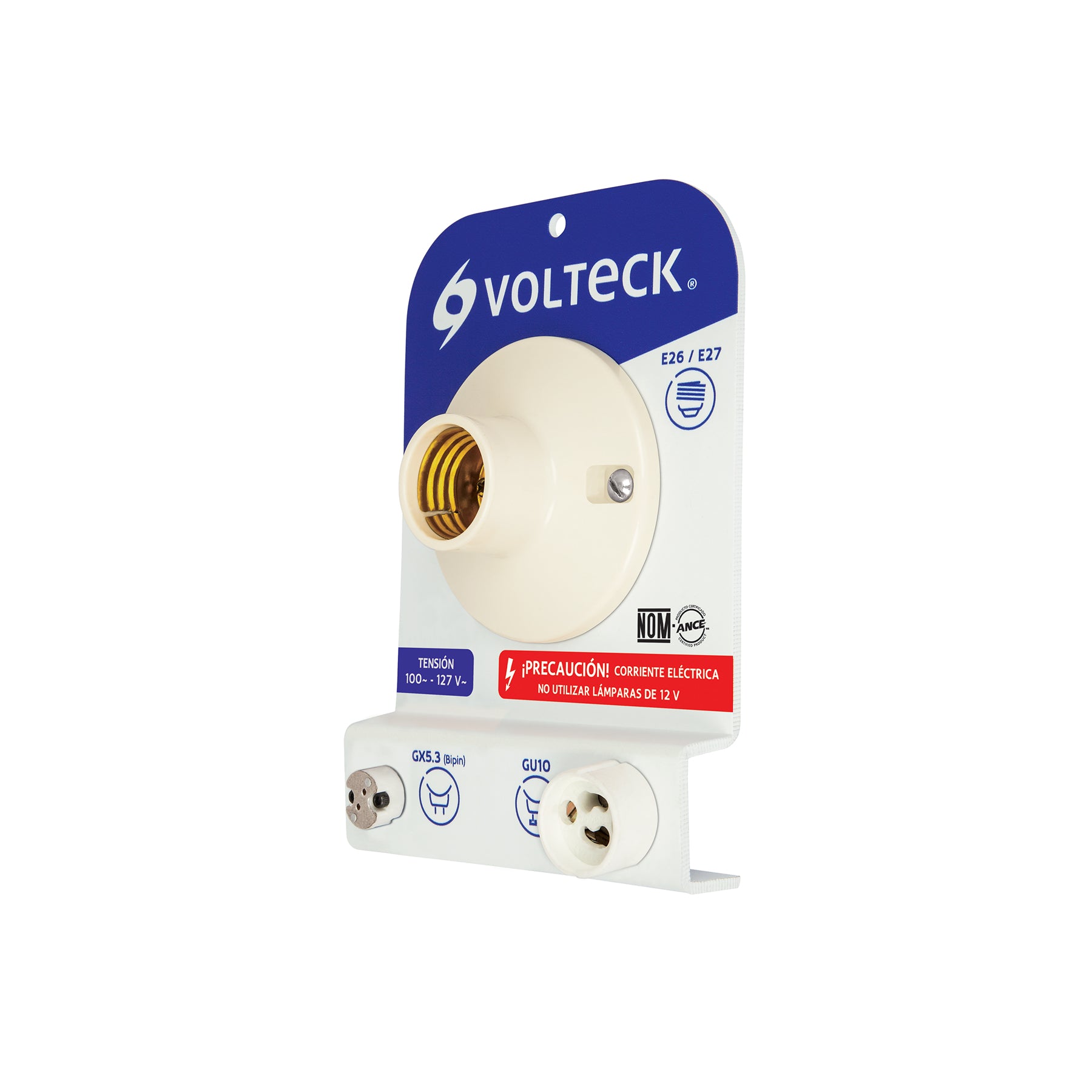 Probador de lámparas, bases E26, E27, GX5.3 y GU10, Volteck | PRO-LAMP | 56005