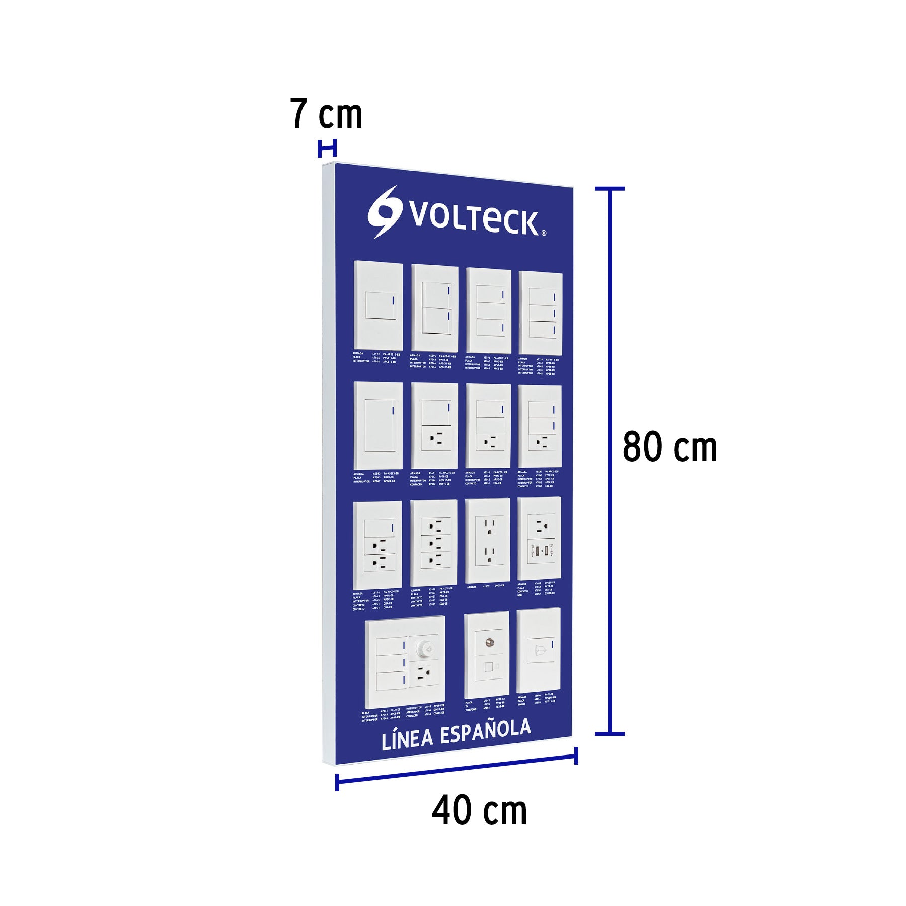 Exhibidor de Línea Española, Volteck | EX-ES-VK | 57025